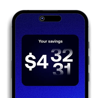 phone showing 432 dollars of savings