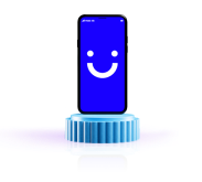 visible phone on a podium